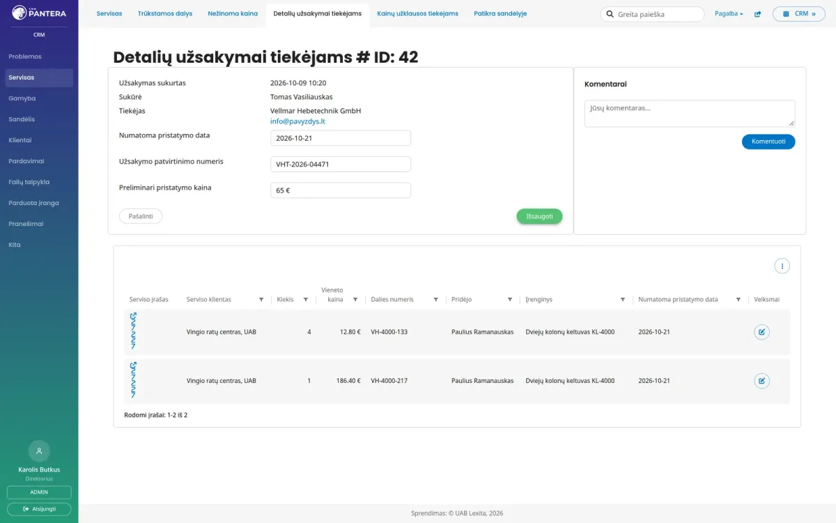 Trūkstamos detalės